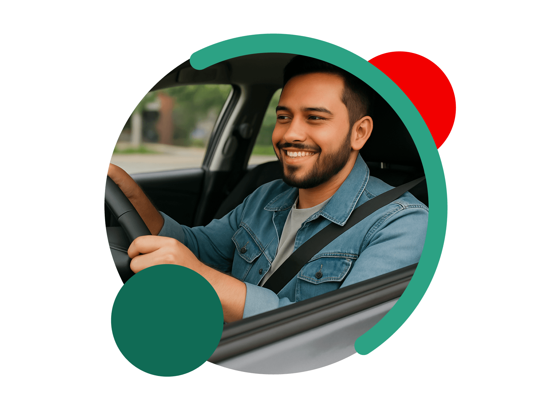 Motorista de aplicativo usando o app Foco